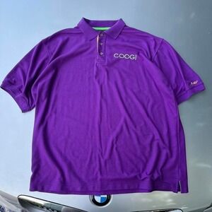 Purple Coogi polo shirt with embroidered logo polo